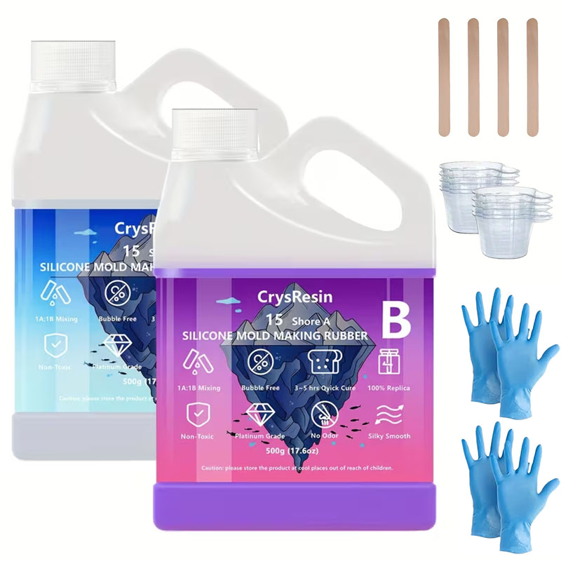Candle Molds - 500ml 2 Şişe Sıvı Silikon Kalıp