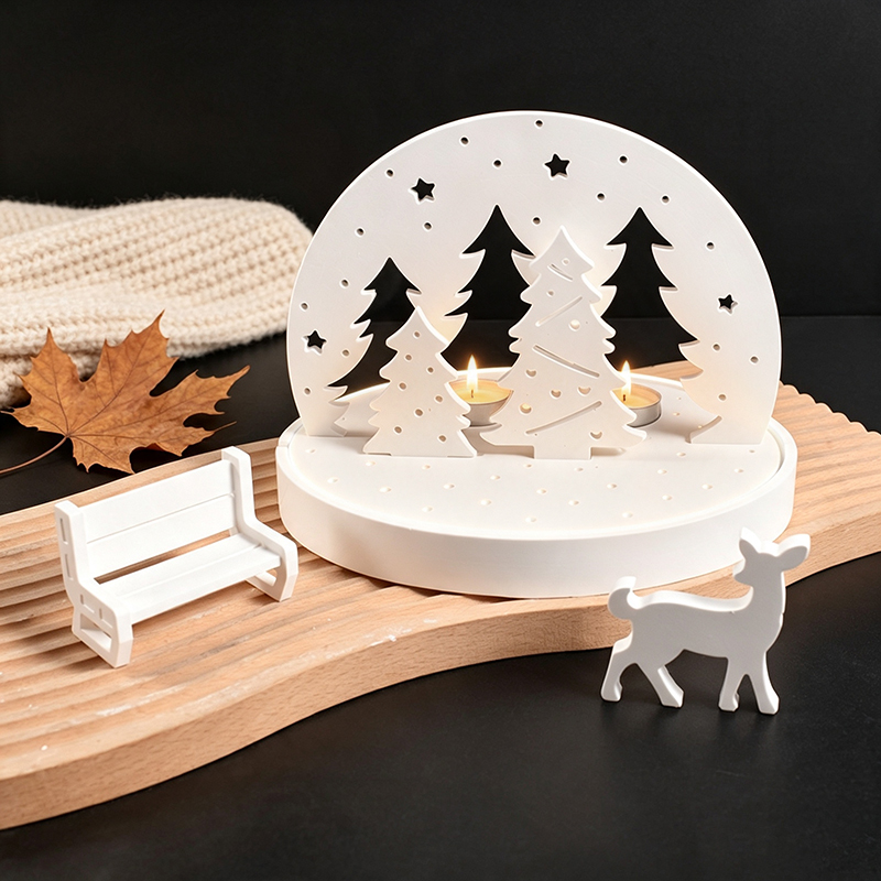 Noel Geyiği Tealight Mumluk Si - Candle Making Kit incelemesi ve fiyatı