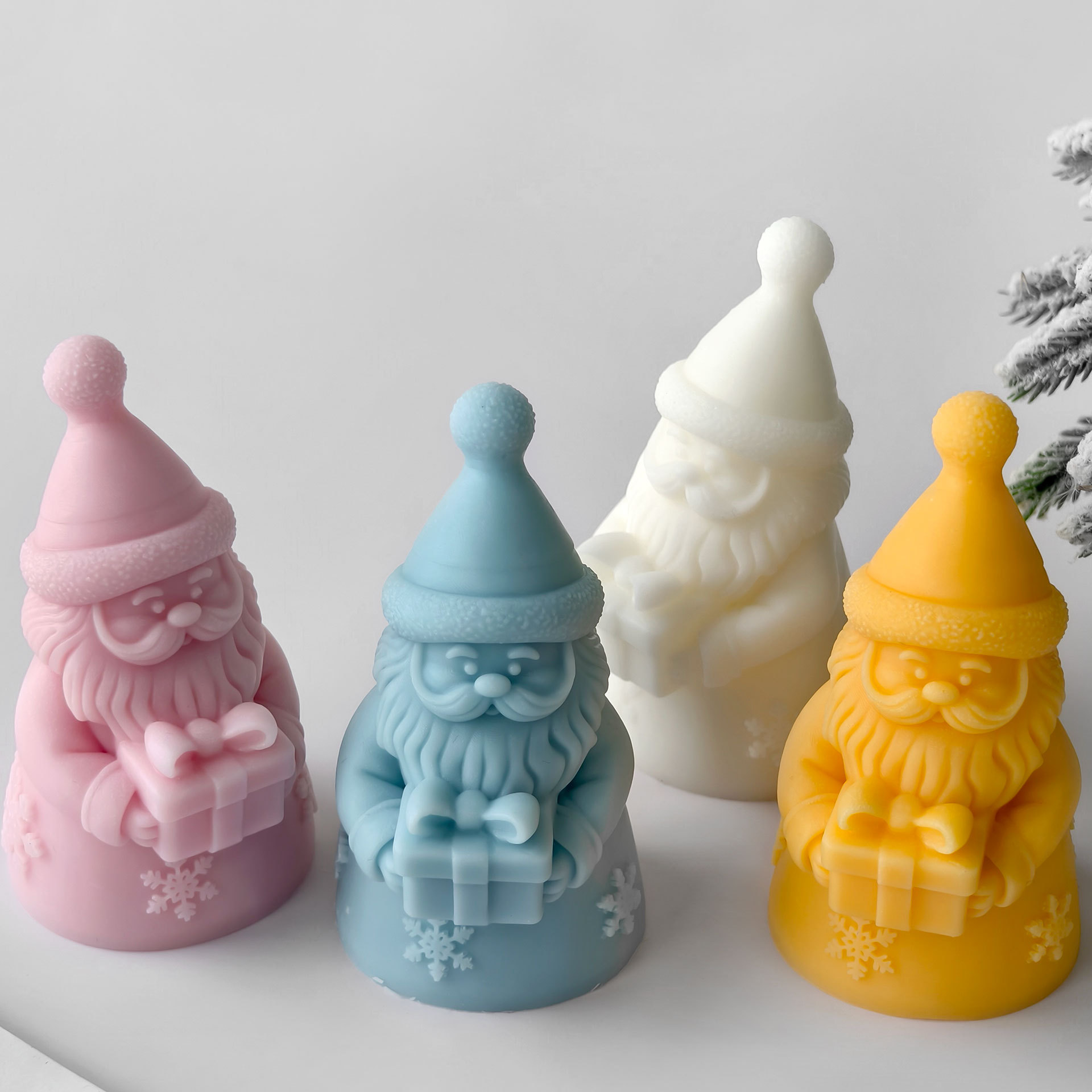 Noel Baba Hediye Kutusu siliko - Candle Containers incelemesi ve fiyatı