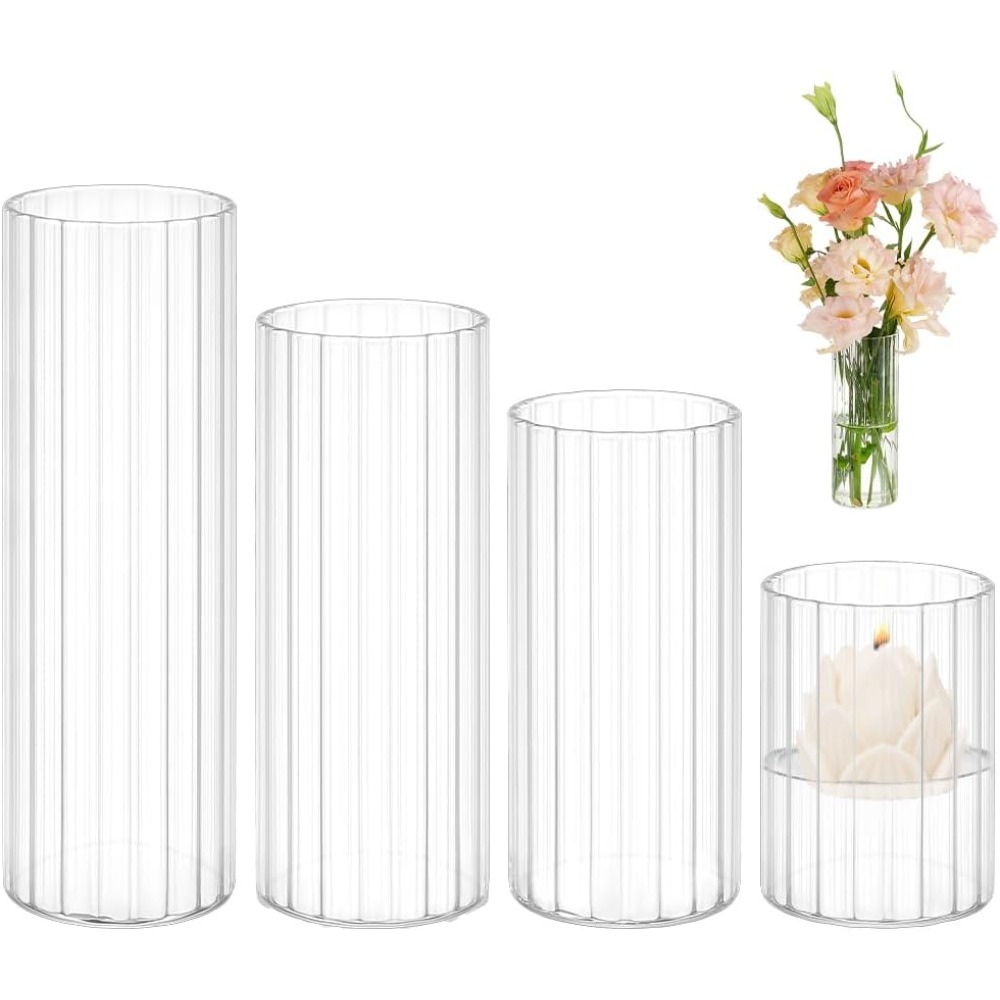 4 Boyutta Cam Silindir Vazolar - Candle Containers incelemesi ve fiyatı