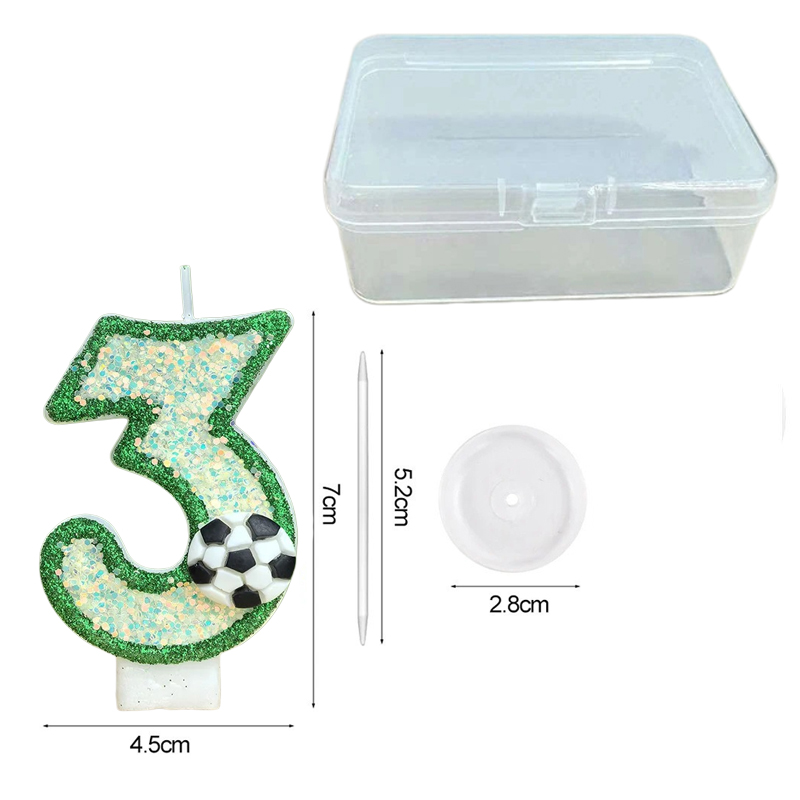 3D Futbol Numaralı Mumlar 0-9  - Soy Wax incelemesi ve fiyatı